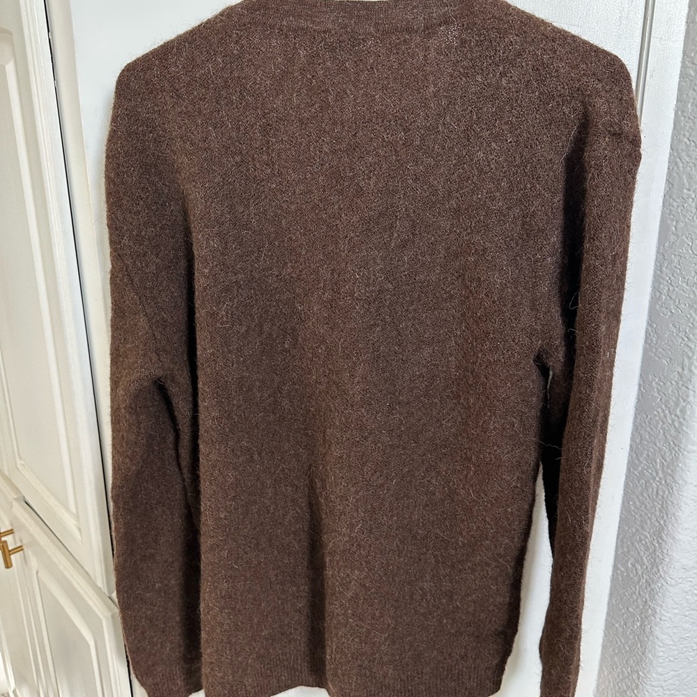 Tumi Women’s Brown Button-Front V-Neck Cardigan - Picture 2 of 11
